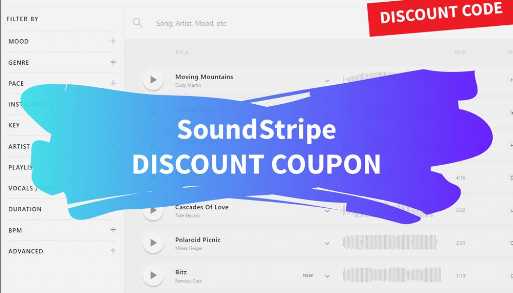 Soundstripe discount coupon code